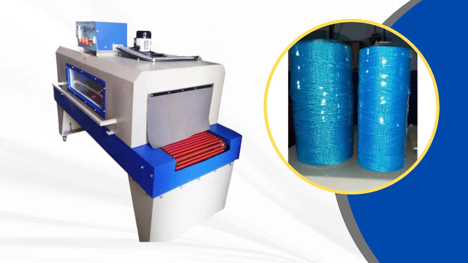 Shrink Tunnel Machine with Taffan Glass