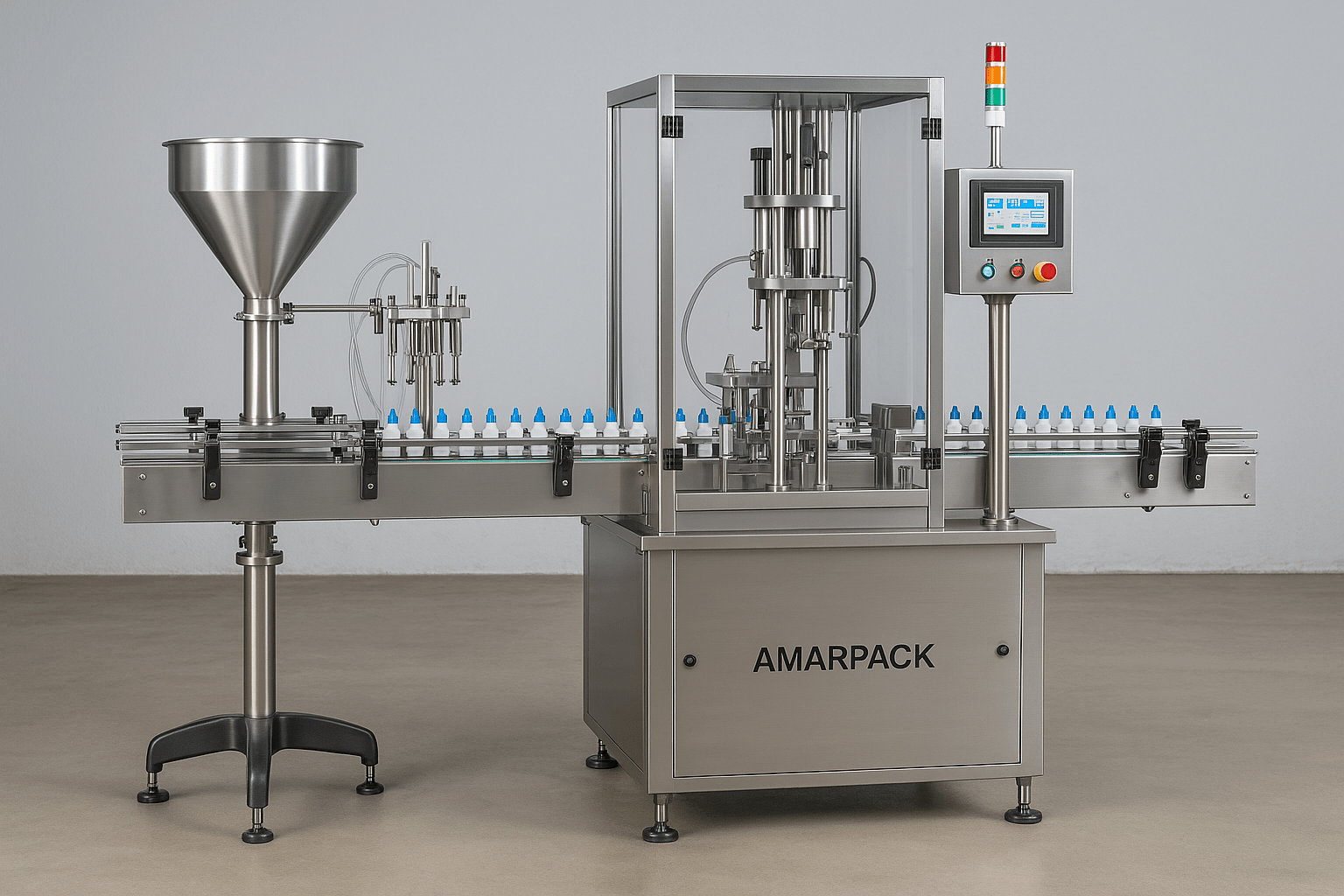Fully Automatic Eye Drop Filling, Capping & Sealing Machine