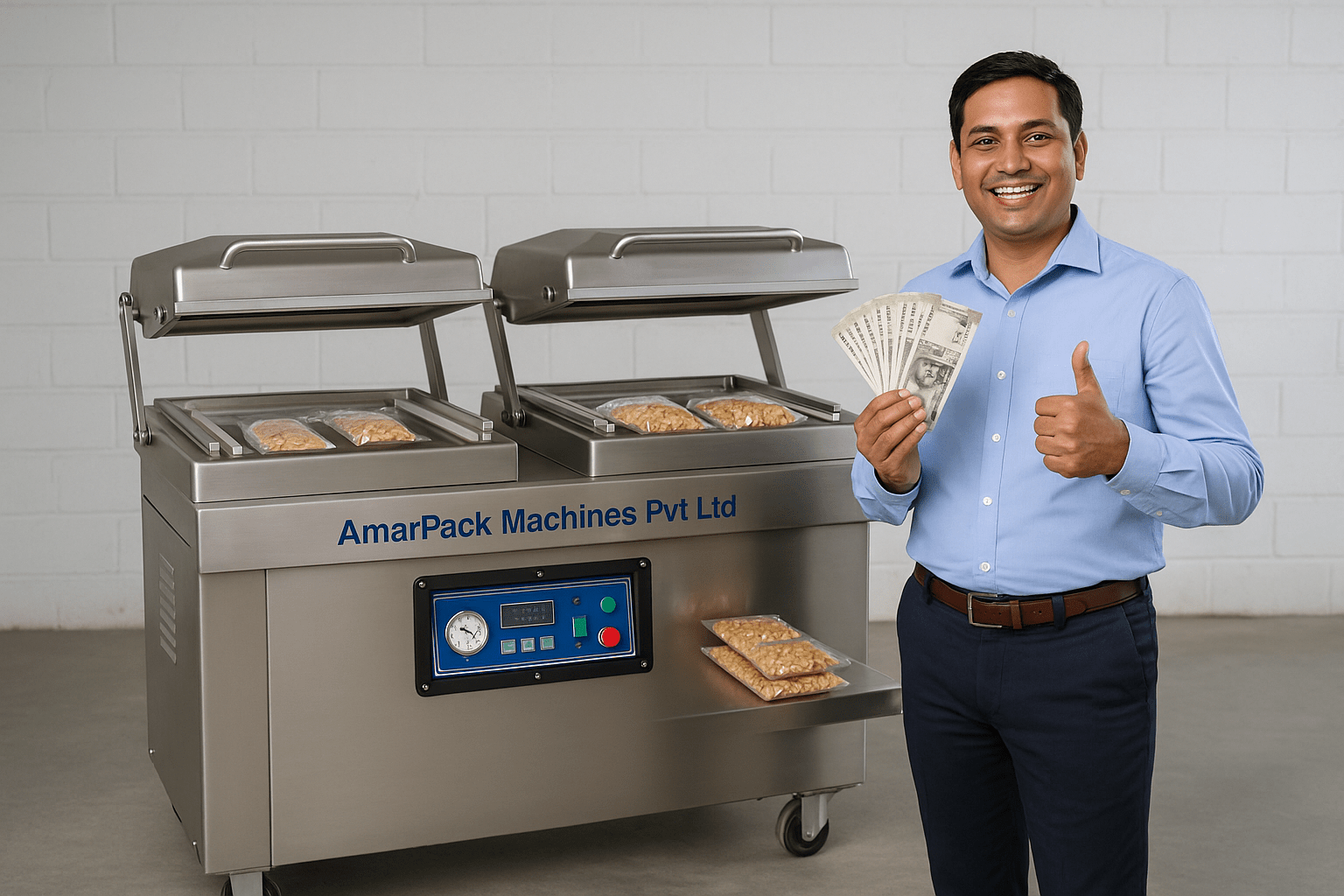 Double Chamber Vacuum Packaging Machine