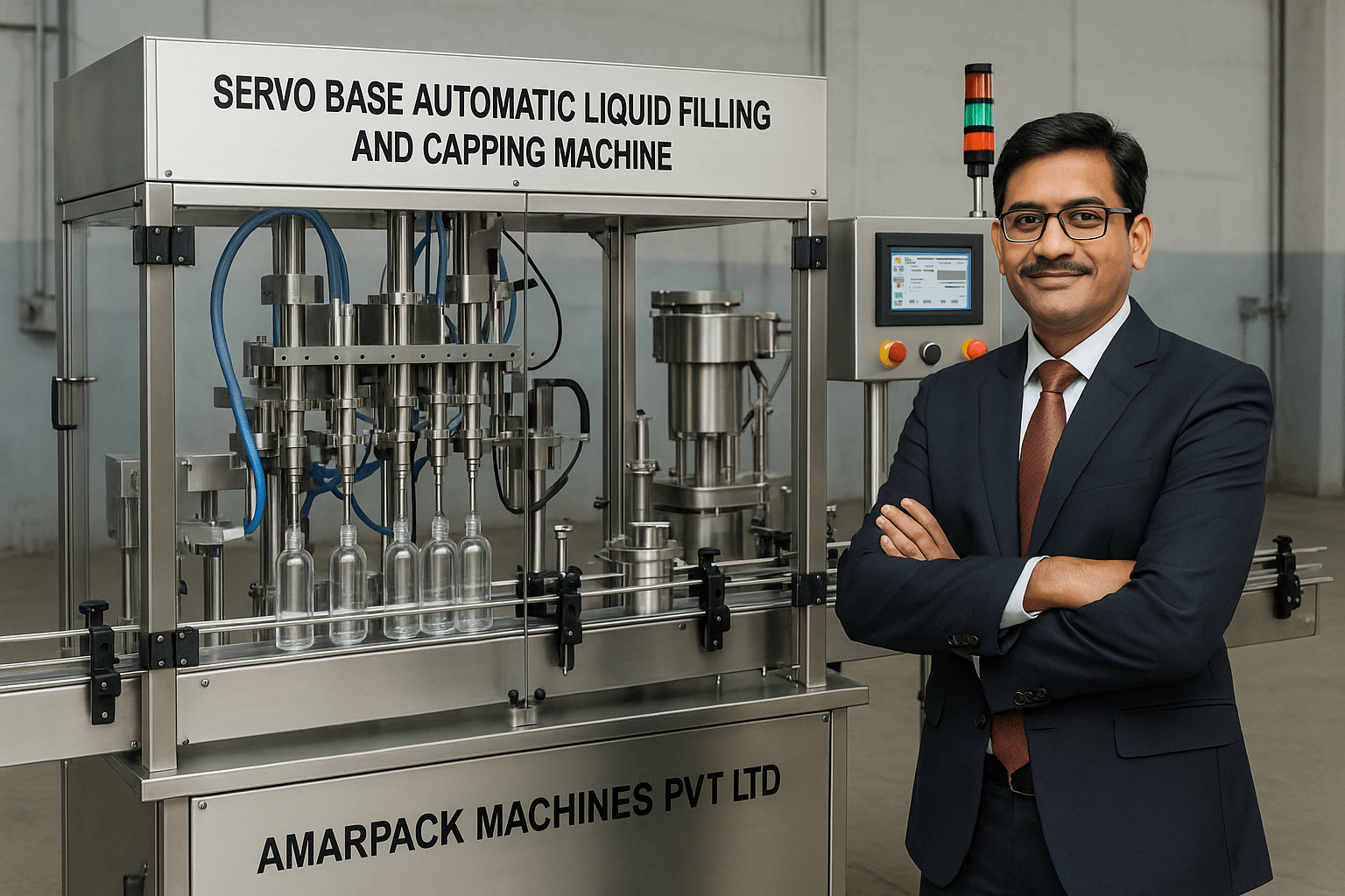 Servo Base Automatic Liquid Filling and Capping Machine