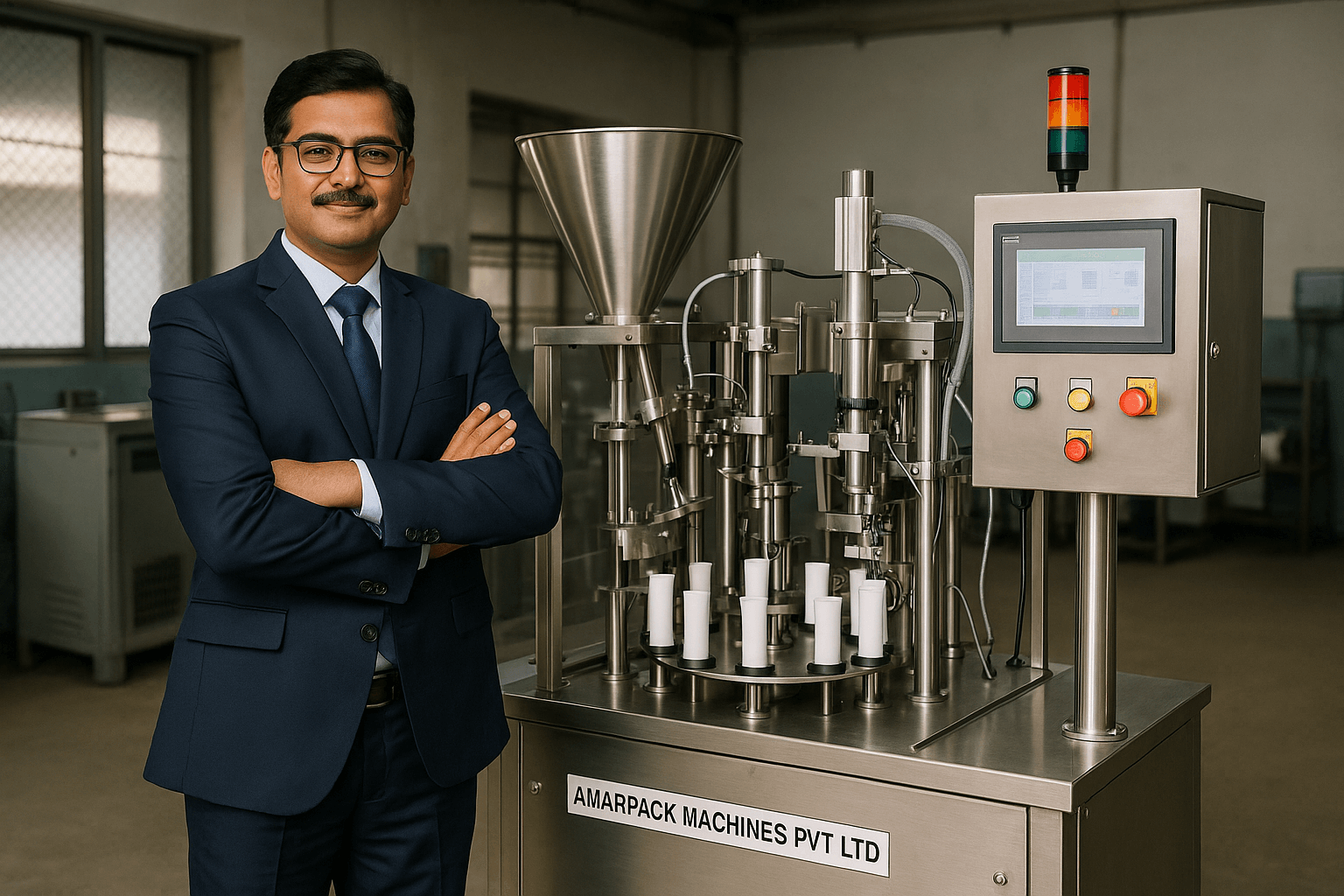 automatic tube filling & Sealing machine
