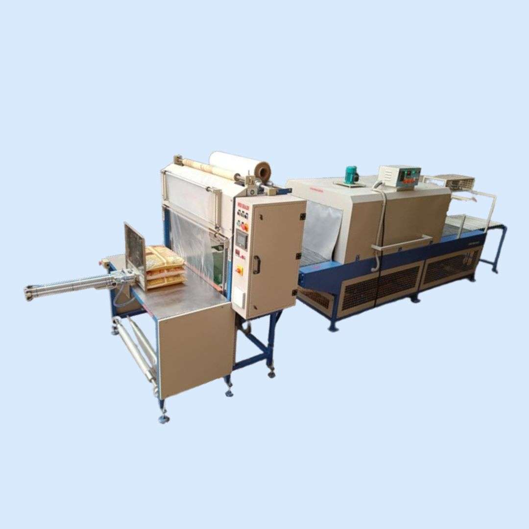SEMI-AUTOMATIC WEB SEALER WITH SHRINK WRAPPING MACHINE