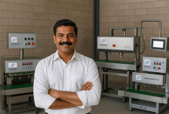 Continous band sealer machine