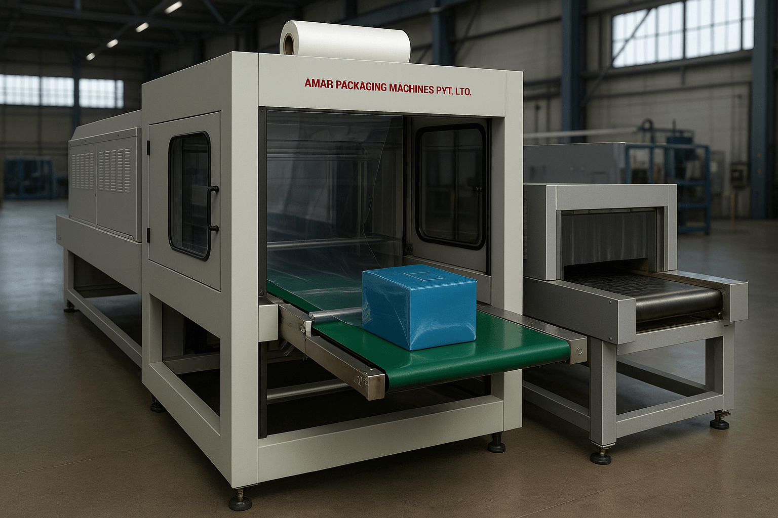 "Automatic Web Sealer with Shrink Tunnel"