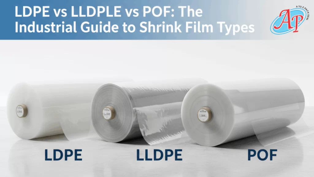 LDPE vs LLDPE vs POF Shrink Film, Standard Shrink Wrapping Machine, Automatic Shrink Wrapping Machine