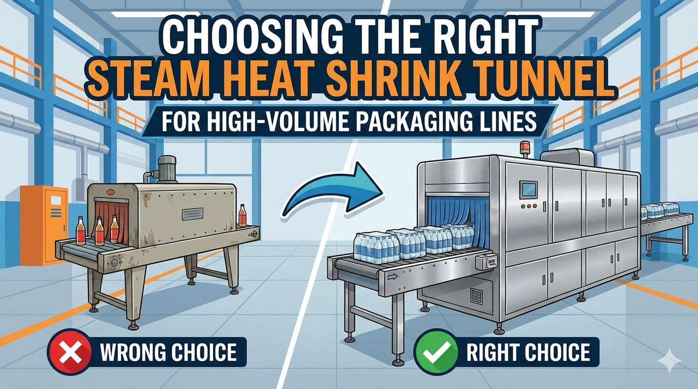 Choosing the Right Steam Heat Shrink Tunnel Machine for High-Volume Packaging Lines
