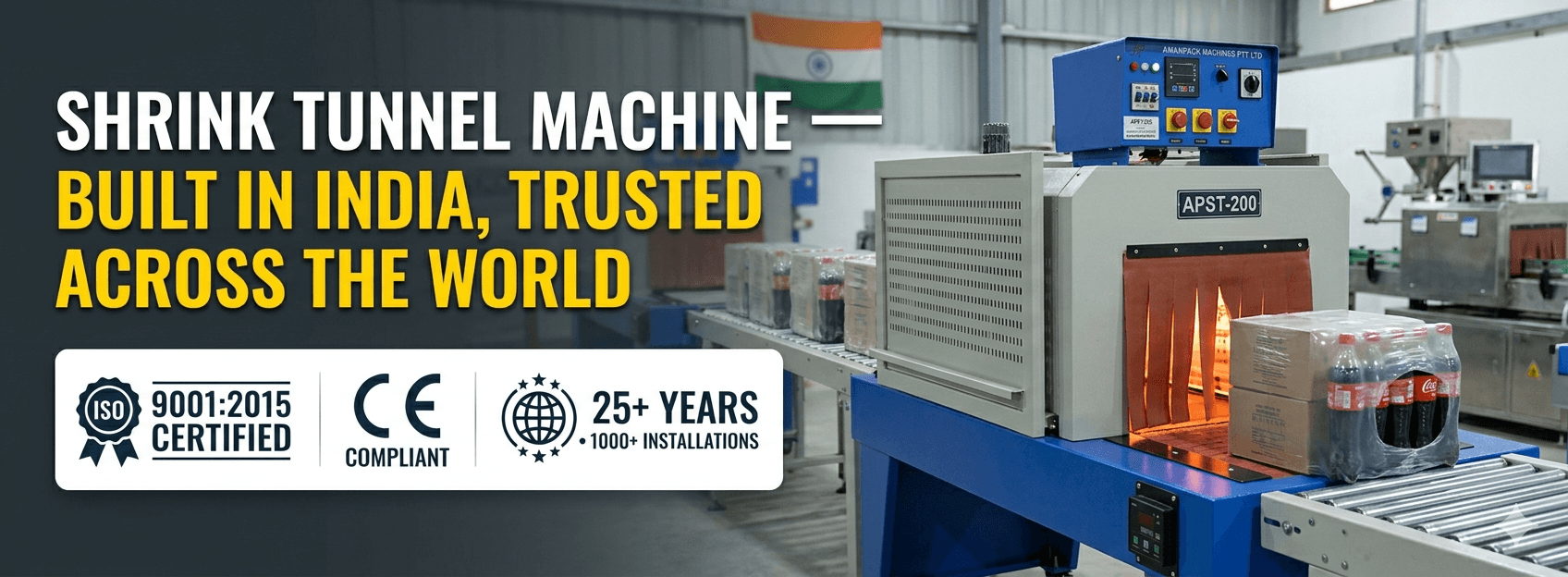 shrink tunnel machine manufacturer in india, Trusted Across the World